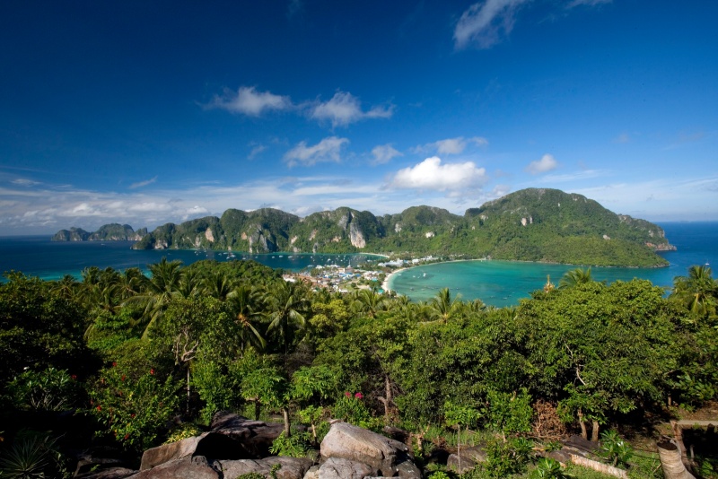 Playa de Phi Phi Don en Tailandia Playa de Phi Phi Don en Tailandia