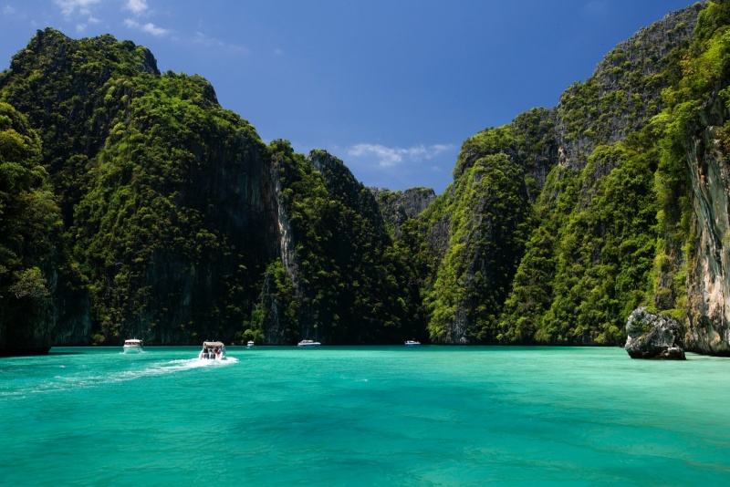 Aguas turquesa de Phi Phi Leh Aguas turquesa de Phi Phi Leh