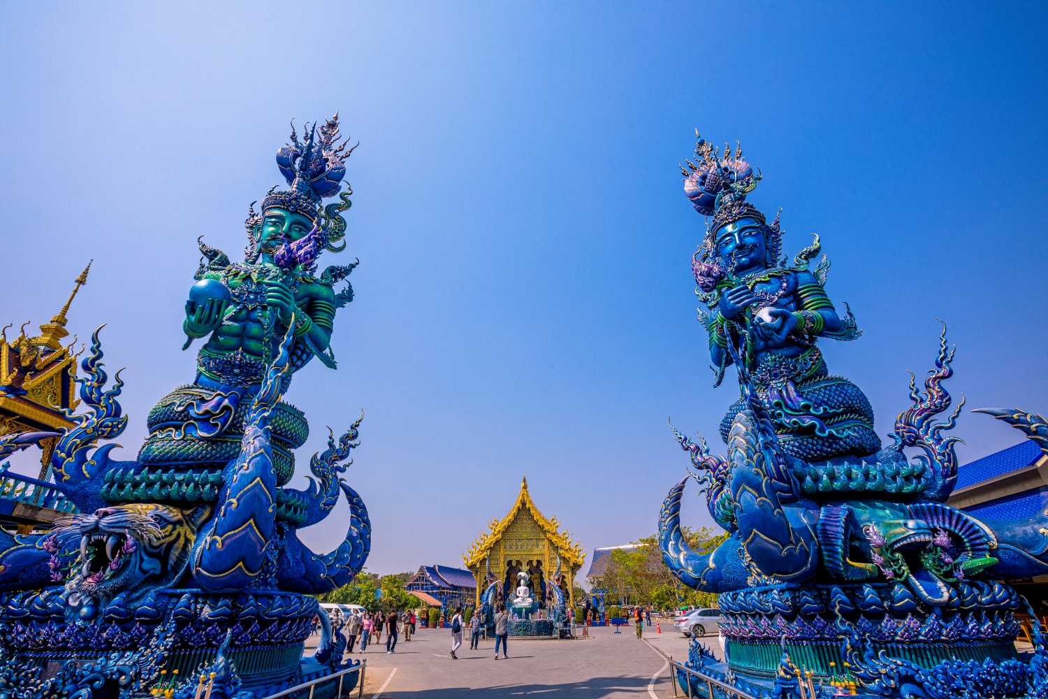 Detalles del Templo Azul en Tailandia Detalles del Templo Azul en Tailandia